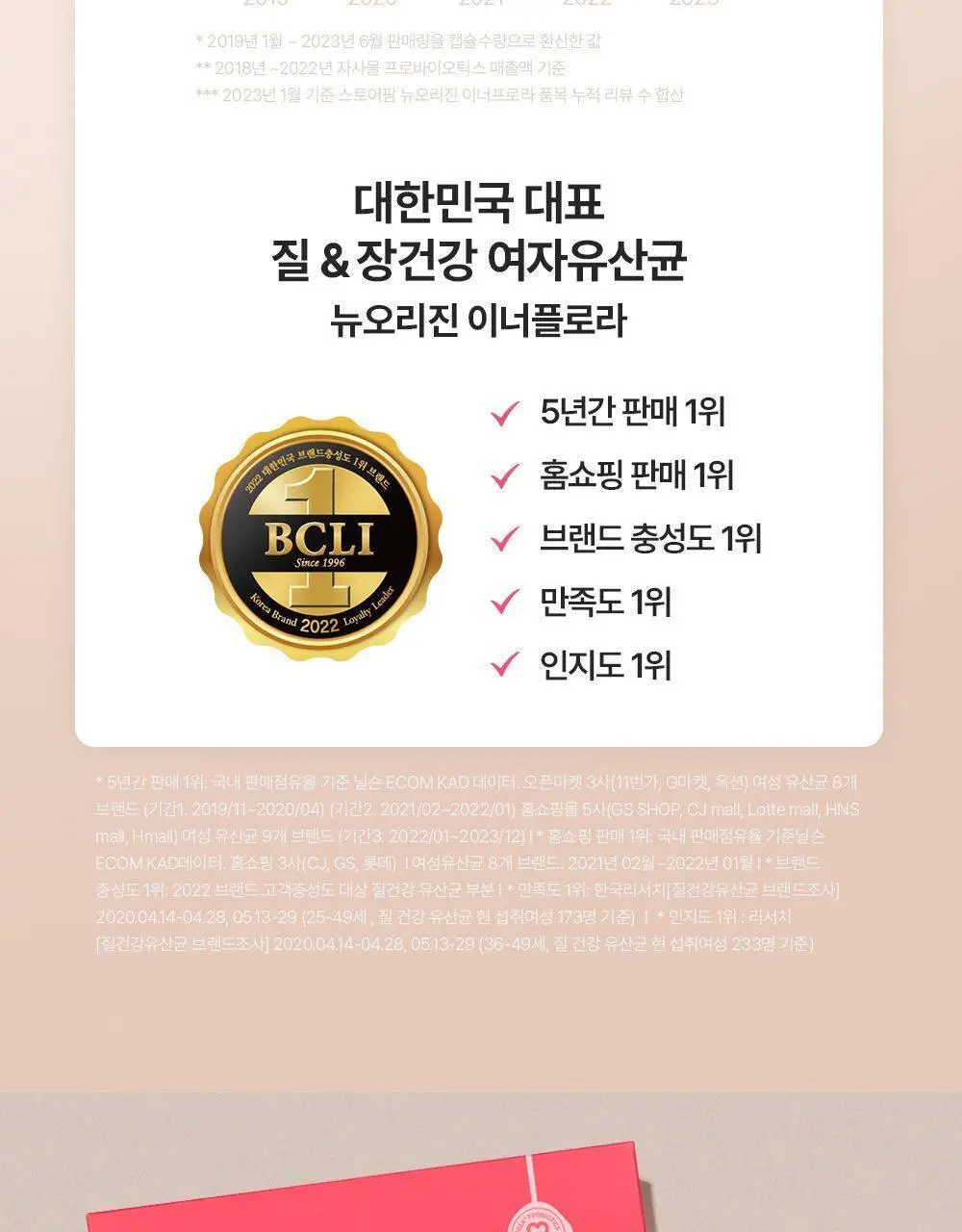 [질유산균] 뉴오리진 이너플로라 트리플 선물세트 30캡슐 *3박스 (90일분) 상세페이지 4